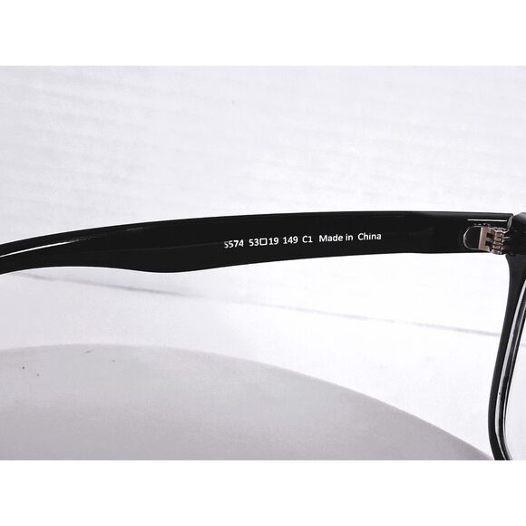 Firmoo Piano Black C1 S574 53-19-149 Full Rim Square Eyeglasses Frames - Picture 9 of 15